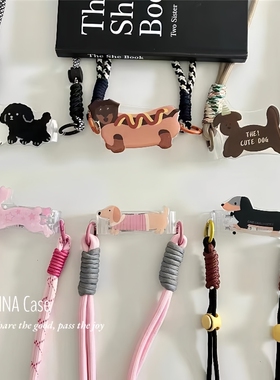 SecretRoom原创可爱卡通背夹手机挂绳可背带挂脖手机壳背夹长挂链