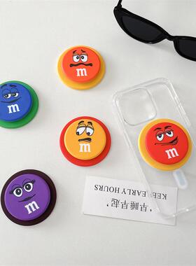 原创m豆表情适用MagSafe磁吸懒人手机支架气囊伸缩强力吸附个性