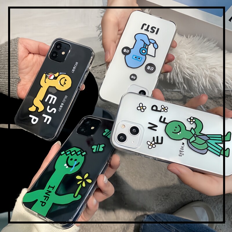 SecretRoom韩国代购正品“MBIT系列”个性小怪兽iPhone16promax透明手机壳小众苹果15PM情侣14pro全包13防摔