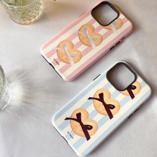 24 hatch “ 芭蕾蝴蝶酥” 进口印刷圆边韩国菲林 二合一+ 单层保护套磨砂质感手机壳适用于苹果11-16系列