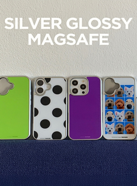 byemypie韩国代购正品“绿色波点”亚克力iPhone17promax手机壳air苹果15pm银边16pro壳14Pro银边防摔手机套