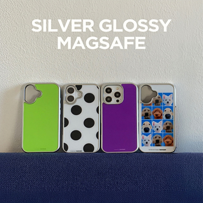 byemypie韩国代购正品“绿色波点”亚克力iPhone17promax手机壳air苹果15pm银边16pro壳14Pro银边防摔手机套