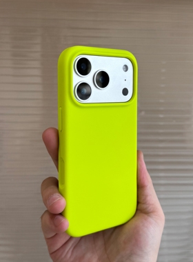 SecretRoom荧光绿荧光粉Phone17promax手机壳适用于苹果荧光橙Air液态硅胶16/15/14/13/12防摔镜头全包手机套
