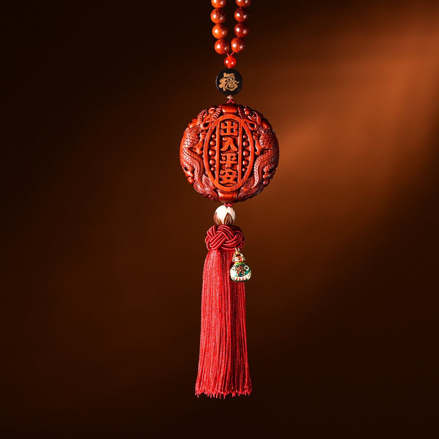 紫檀木黄金万两 出入平安牌汽车挂件吊坠车饰挂饰 流苏国风GS239,汽车用品/电子/清洗/改装,车挂,淘宝优惠券,粉丝福利购,淘宝优惠卷