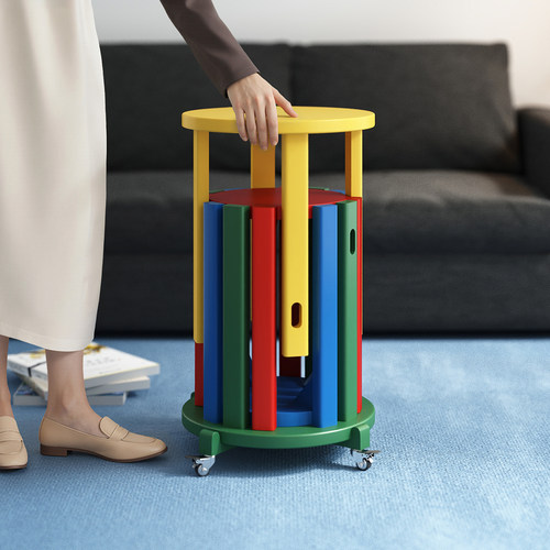 多巴胺实木可叠放组合矮凳