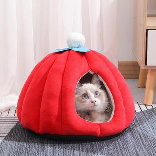泰迪狗咪窝南新瓜宠物子房猫用品 款 猫窝四季 通用冬季 保暖全封闭式