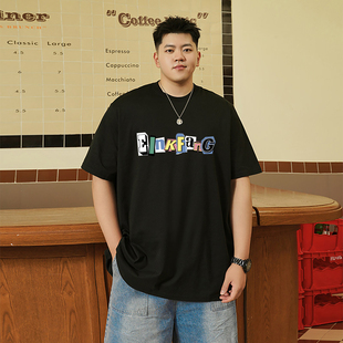 帅气休闲百搭t恤上衣韩版 潮流男装 宽松2026 白色圆领纯棉短袖 夏季