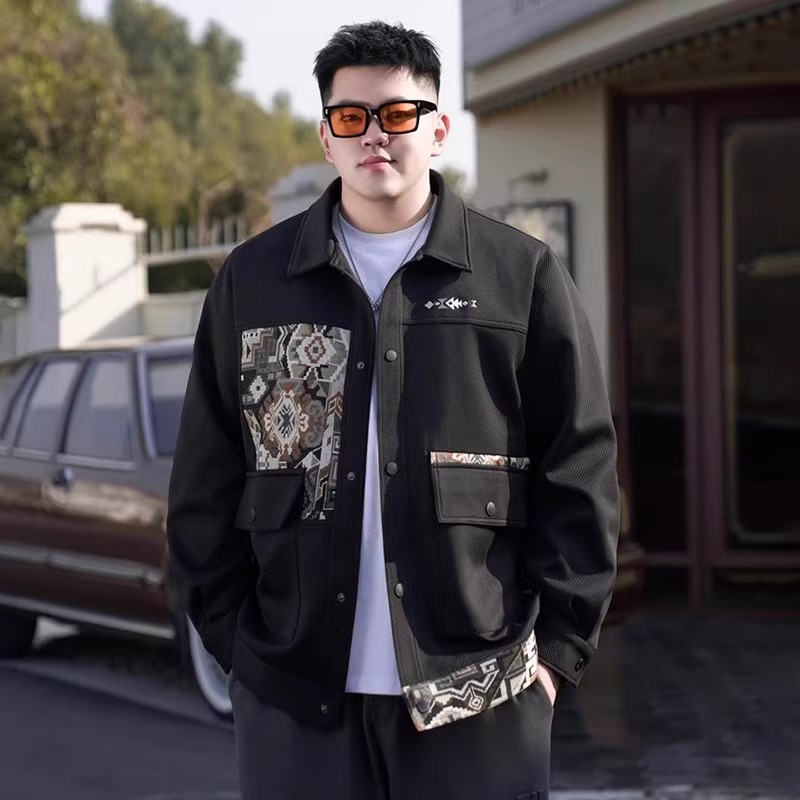 日系大码宽松青少年休闲夹克