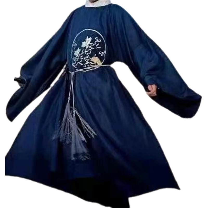 安若衍原创汉服明制男女情侣款圆领袍古风装宋朝服装男女春夏款