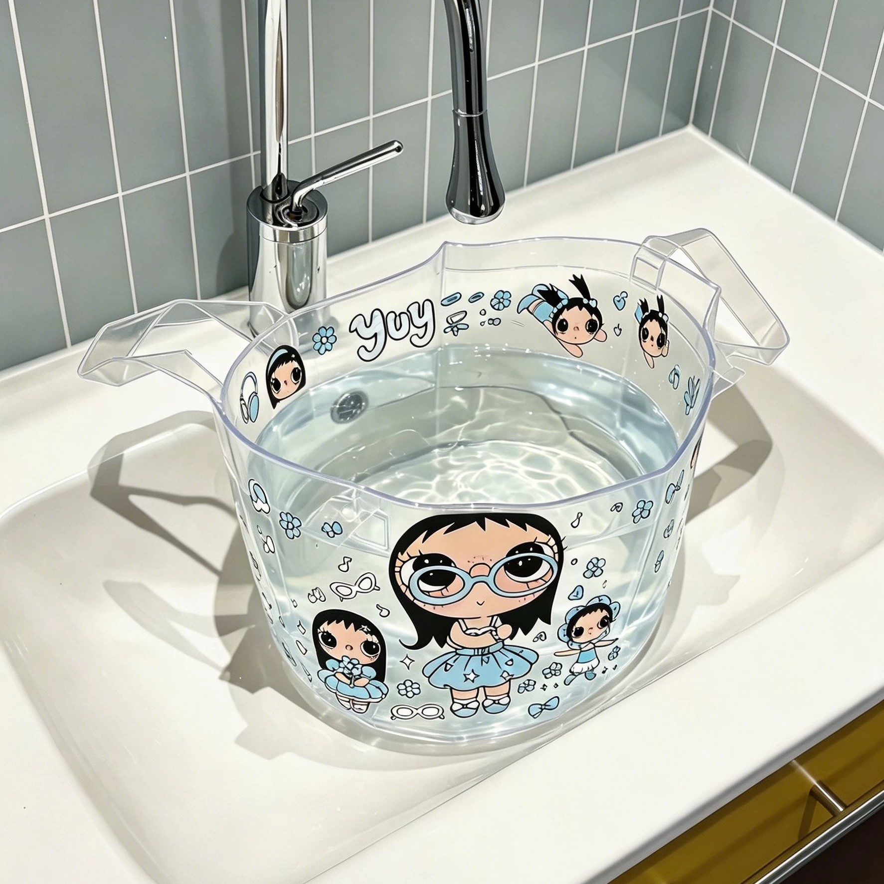 diy小玉一次性折叠盆旅行便携洗衣服神器水盆洗脸盆洗衣袋泡脚桶