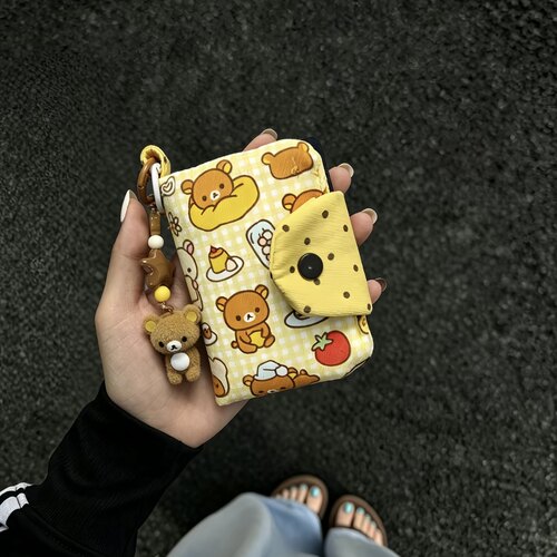 轻松熊零钱包卡包一体证件收纳包