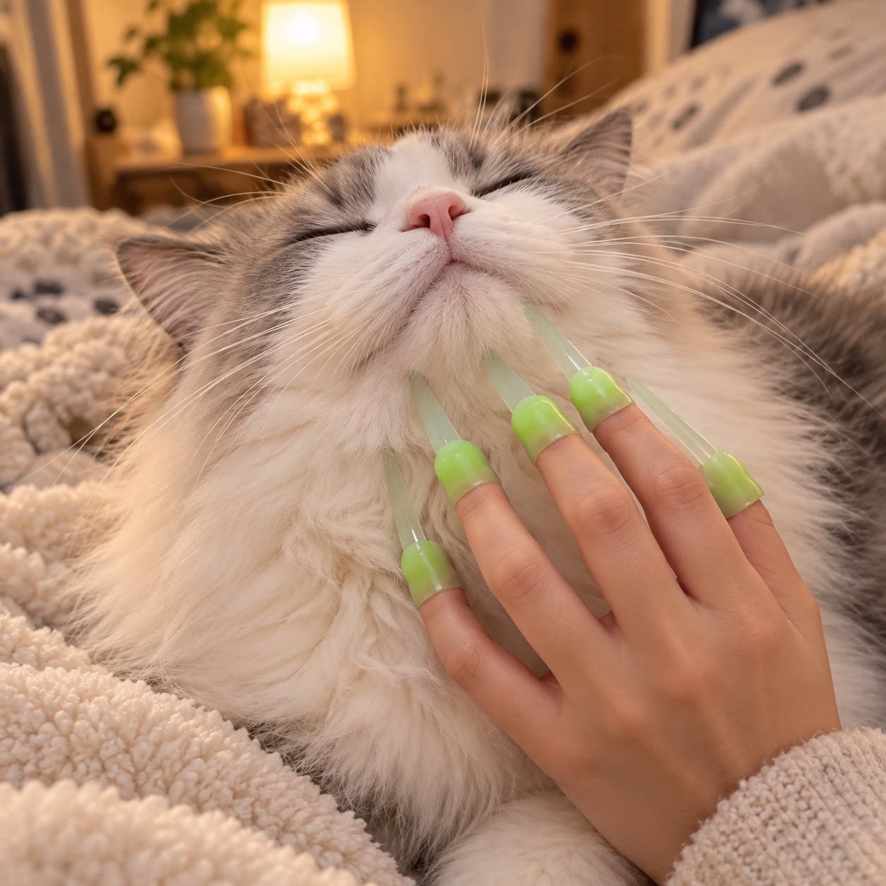 撸猫手指套逗猫棒玩具猫咪按摩图片