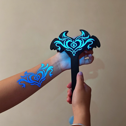 魅魔荧光经络拍打器立体夜光纹身