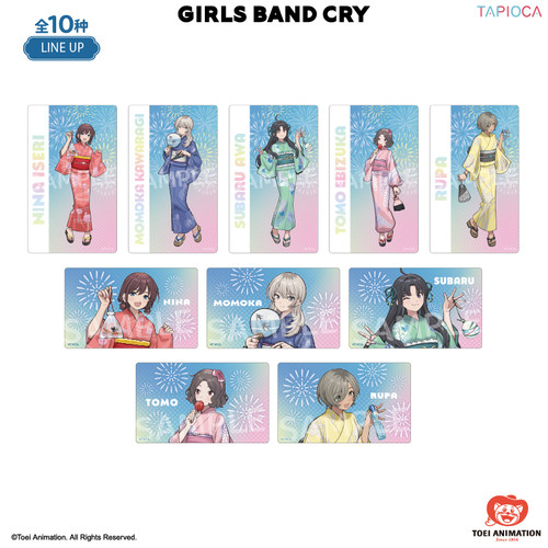 【TAPIOCA现货】GIRLS BAND CRY 周边仿拍立得风透卡盲盒庆典ver.