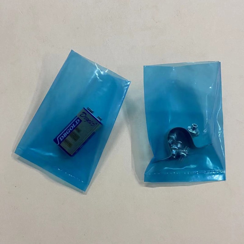 好货PE蓝色平口袋8*12加厚小号彩色塑料包装袋汽配五金粉末袋子50