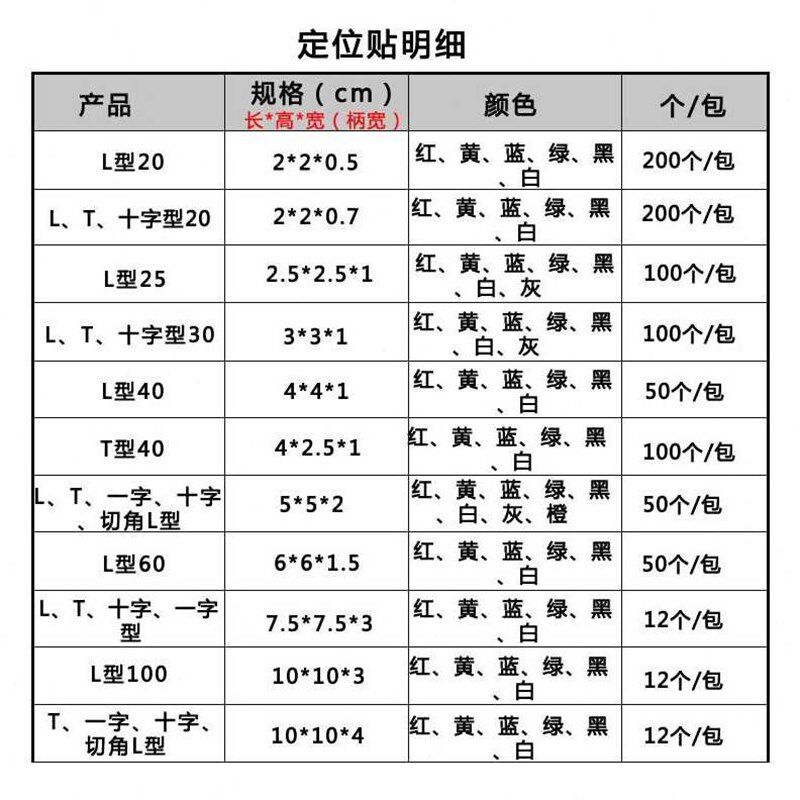 好货美奥帮6S四角定位贴6S桌面定置标签定位贴纸757525cm12个包