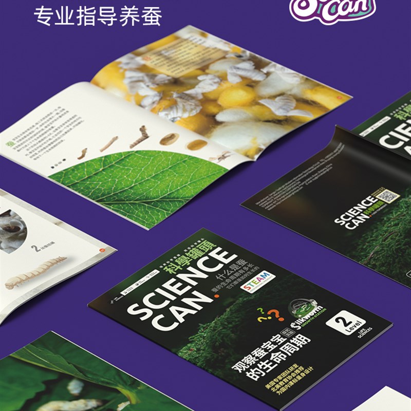 蚕宝宝太空舱学生养蚕科学罐头套装活体卵结白色彩色茧赠桑叶工具