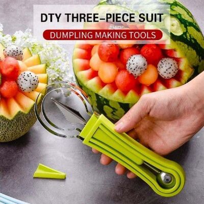 好货4 In 1 Watermelon Slicer Cutter Scoop Fruit Carving Knif
