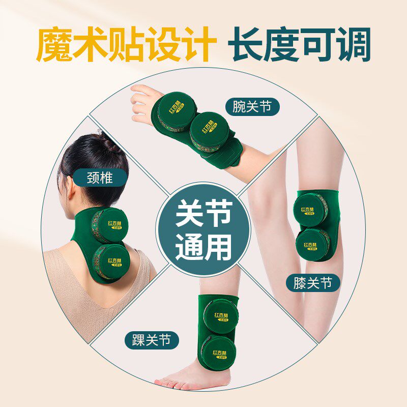 极速厂家无烟艾灸盒随身灸二联纯铜防烫家用艾灸颈椎膝盖关节温灸