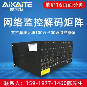 好货6路高清监控解码器 12屏网络视频解码器 9路数字网络解码矩阵
