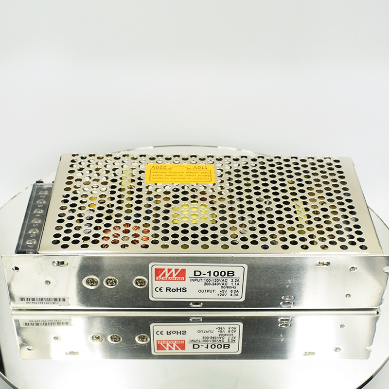 极速D-250A双路50W100W开关电源5V12V15V24V 两组直流输出正负F