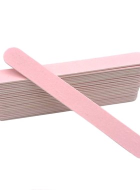 10pcs Wooden Nail Files For Manicure 240/240 Grit Pink Sand