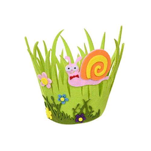 好货Non Woven Felt Easter Egg Basket Easter Ornament Easter