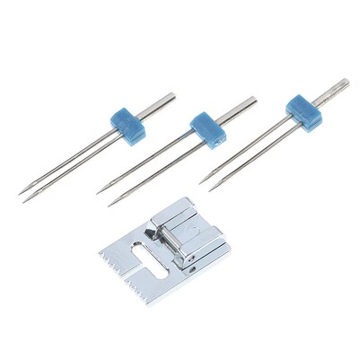 好货1Set Grooves Pintuck Presser Foot + 3 Sizes Double Twin