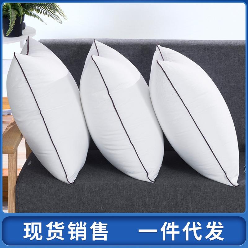 极速厂家2023新款羽丝绒抱枕芯磨毛布全棉布靠垫芯腰枕靠包芯4550