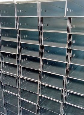 镀锌桥架铁明装线槽弱电布线金属穿线电缆桥架盖板400150 2个厚