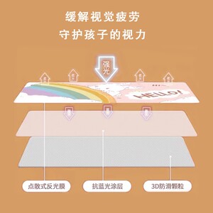 好货儿童写作业桌垫书桌垫子防水可擦洗乘法口诀表桌面保护专用小