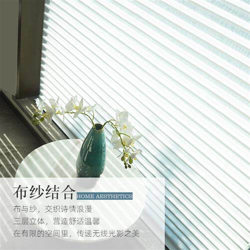 极速厂家2022新款梦幻香格里拉窗帘全遮光卷帘加厚客厅免打孔电动
