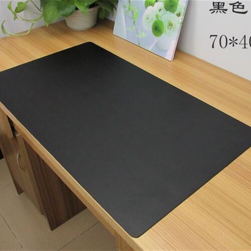 好货leather computer desk mat large mouse pad black writing