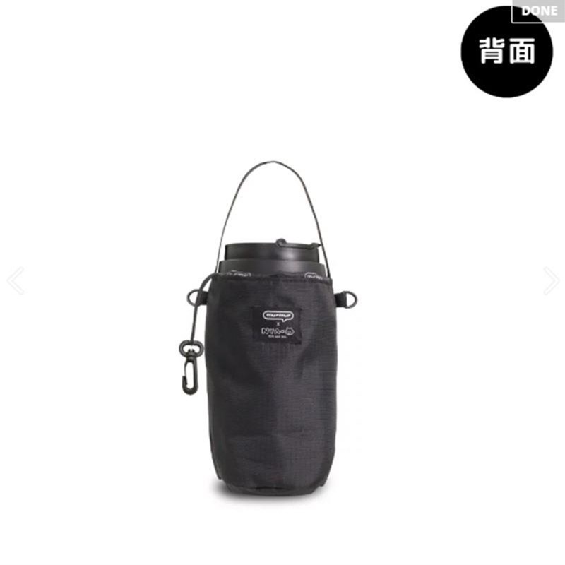 好货日系惊讶猫可爱单肩斜挎水壶套饮料奶茶手提仿烫杯套杯子保护