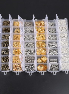 Jewelry Findings Set/Lobster Clasp Hooks/Open Jump Ring/Eye