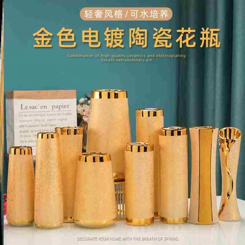 极速厂家适合插银柳专用花瓶干燥花真花鲜枝花瓶花盆客厅摆件装饰