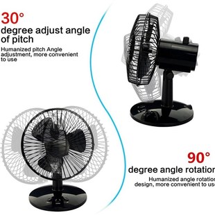 Oscillating Table Fan Newest Desk Metal Personal Rotatable