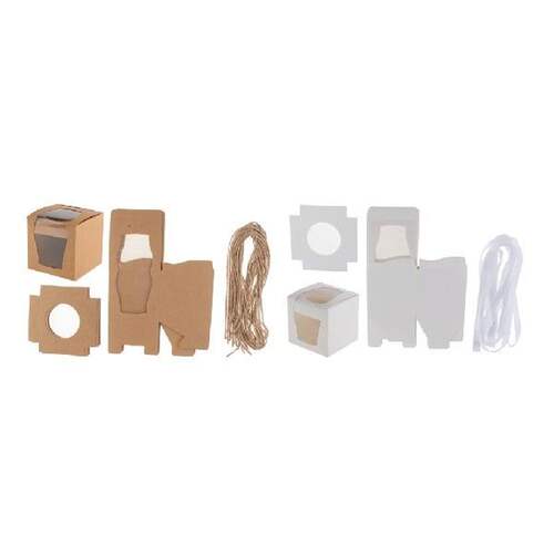 好货24pcs High Quality Kraft Paper Cake Cupcake Box Bakery