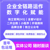 企业全链路运作数字化赋能套餐送小程序官网公众号七件套