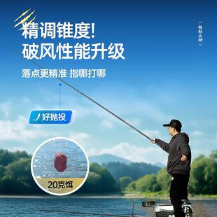 领路人刺客二代轻量大物竿超轻超硬翘嘴手竿巨物竿鲢鳙竿台钓竿