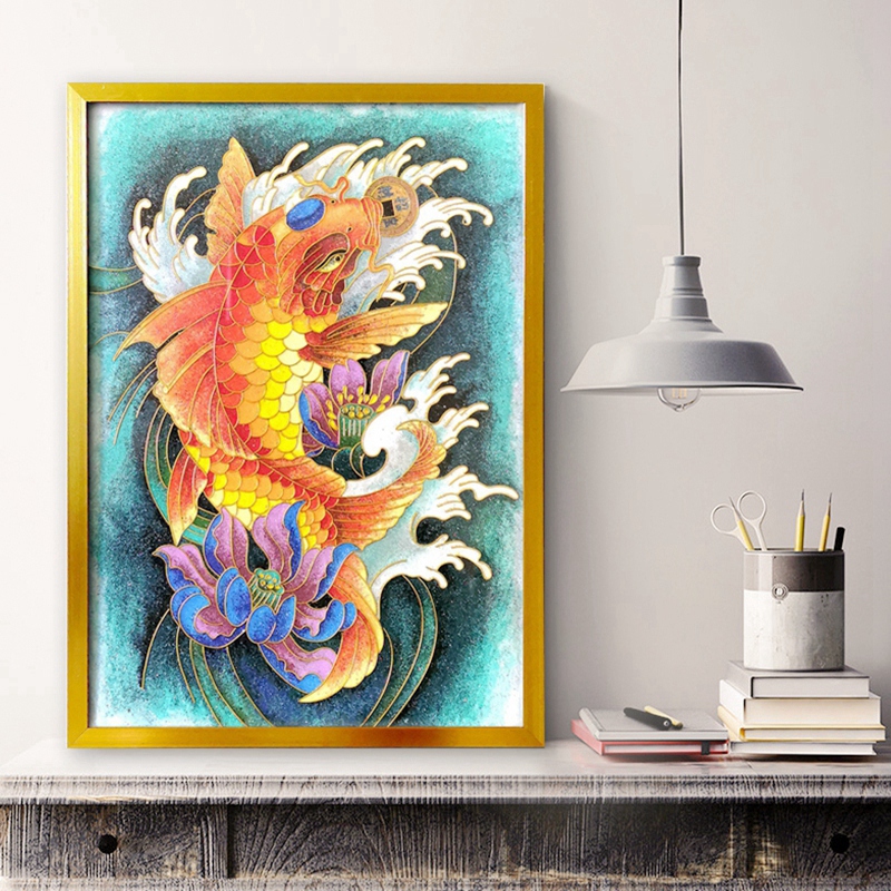 掐丝珐琅画diy手工材料景泰蓝掐