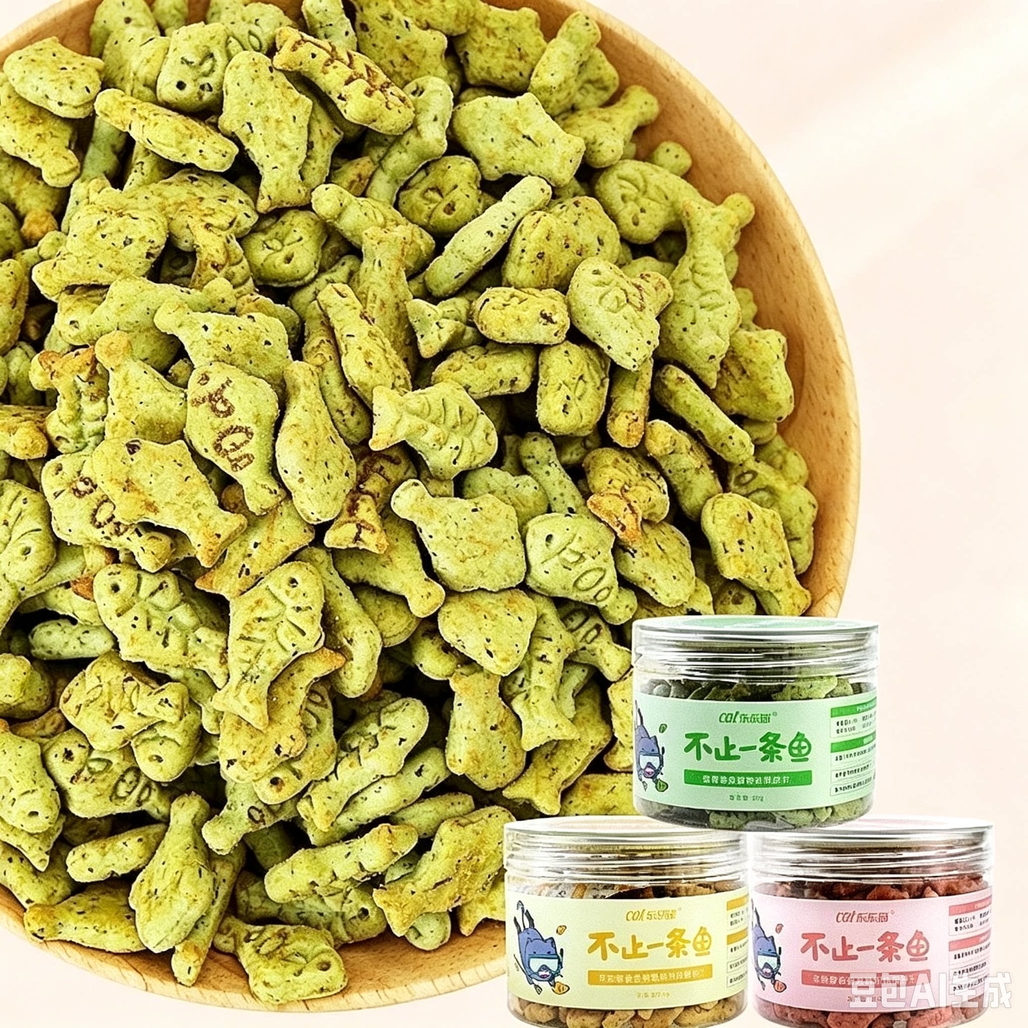 乐乐猫猫薄荷饼干猫咪零食猫草粒猫形薄荷叶饼干小鱼幼猫宠物用品