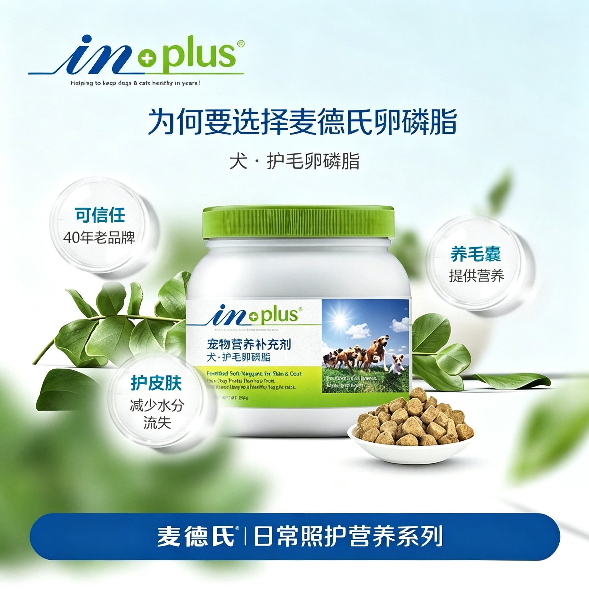 麦德氏卵磷脂680g卵磷脂狗狗专用美毛犬用营养用品比熊泰迪犬博美