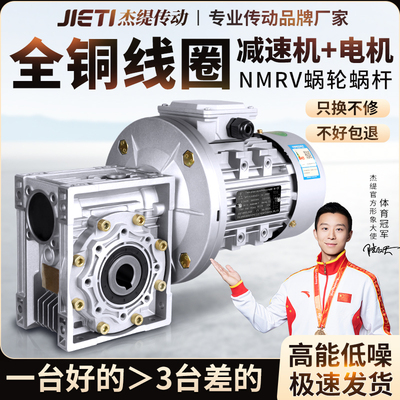 NMRV蜗轮蜗杆减速机带电机一体