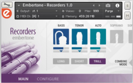 「世界民乐」5G 管乐竖笛Embertone Recorders 软音源
