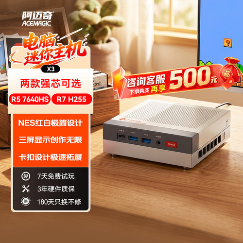 7640hs迷你主机复古风格