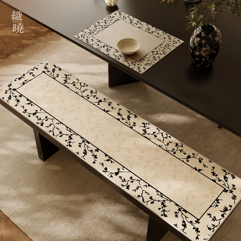 速发新中式红木长椅坐垫夏木长条凳座垫实季椅餐垫沙发换鞋凳垫子