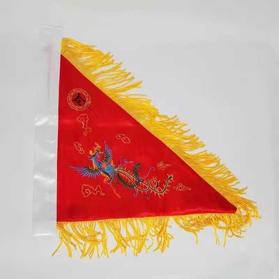 速发表品道家口品缎布小号五方旗双面刺绣堂用可用新演道具