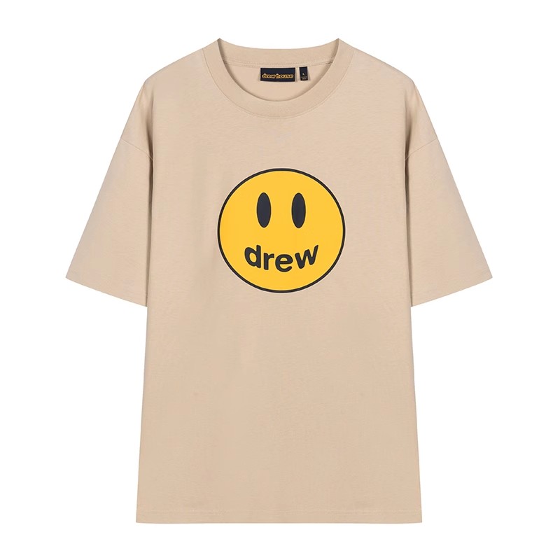 正品drewhouse沙色笑脸短袖T恤图片