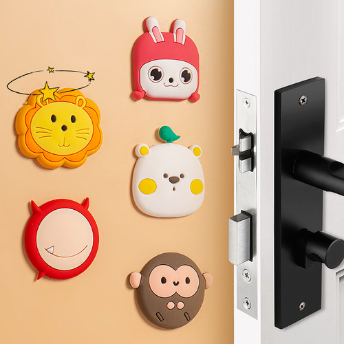 速发防撞冰家用门把手硅胶垫门后柜门放门碰墙贴贴箱门贴防碰撞磕